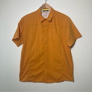 Arc'teryx Men's Casual Orange Button Down Shirt